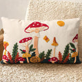 Embroidered Lumbar Pillow Cover 20x12 Inch by Kokaaee