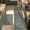 Kitchen Rugs Sets of 2-Non Slip Kitchen Mats by BSICPRO