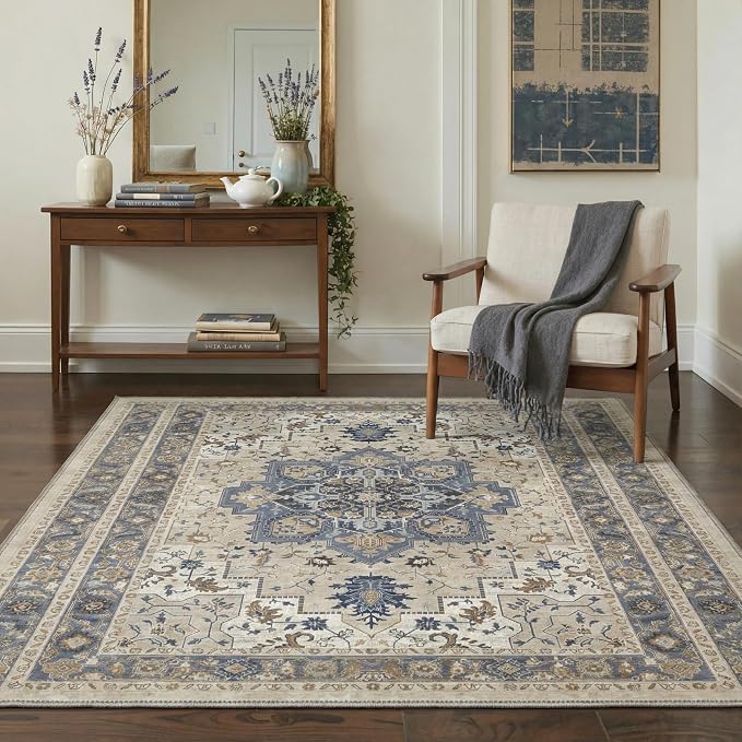 GENIMO 2x5 Runner Rugs for Hallway, Machine Washable Non Slip Vintage Rugs - Image 7