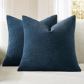 MIULEE Dark Blue Couch Pillow Covers 18x18 Inch by MIULEE
