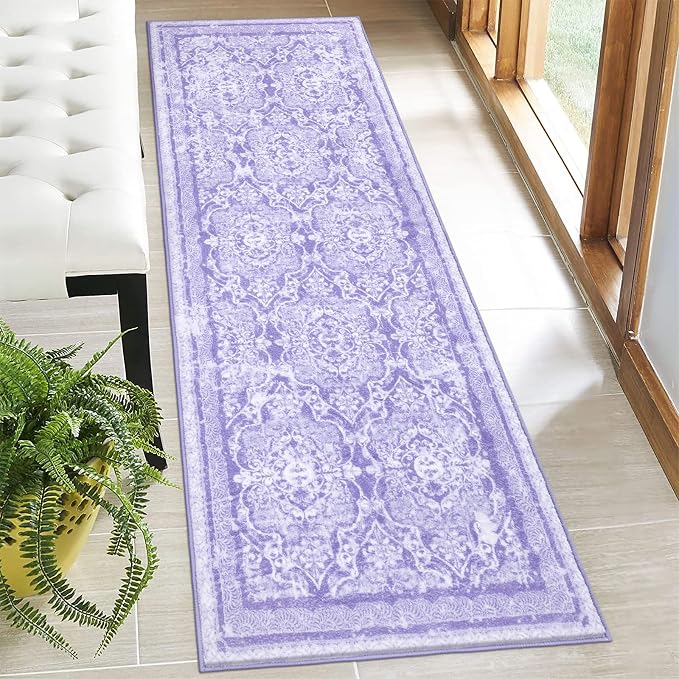 Vaukki Hallway Runner Rug, Vintage Shaggy Soft Laundry Rug Runner, Non Slip by Vaukki