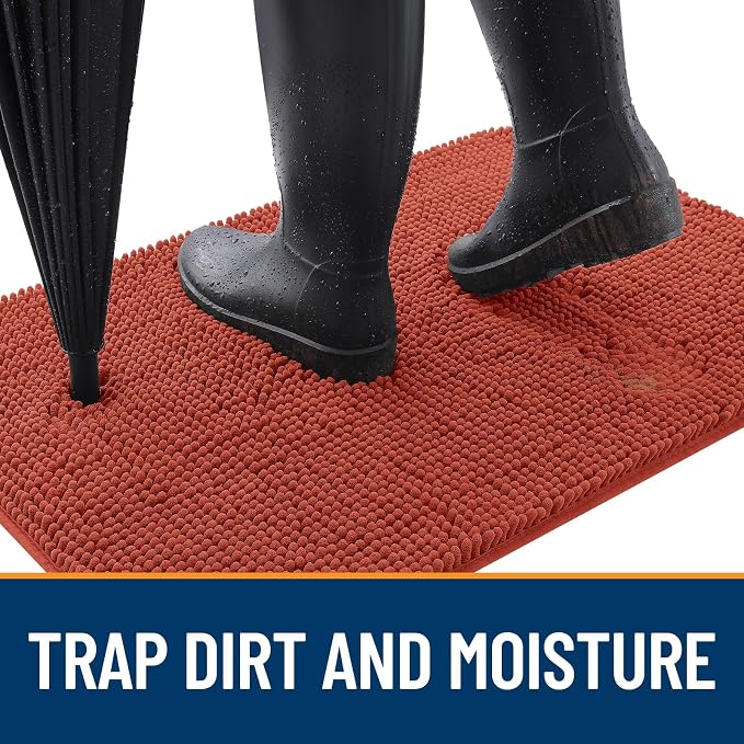 OLANLY Dog Door Mat for Muddy Paws 48x30, Absorbs Moisture and Dirt, Absorbent - Image 2