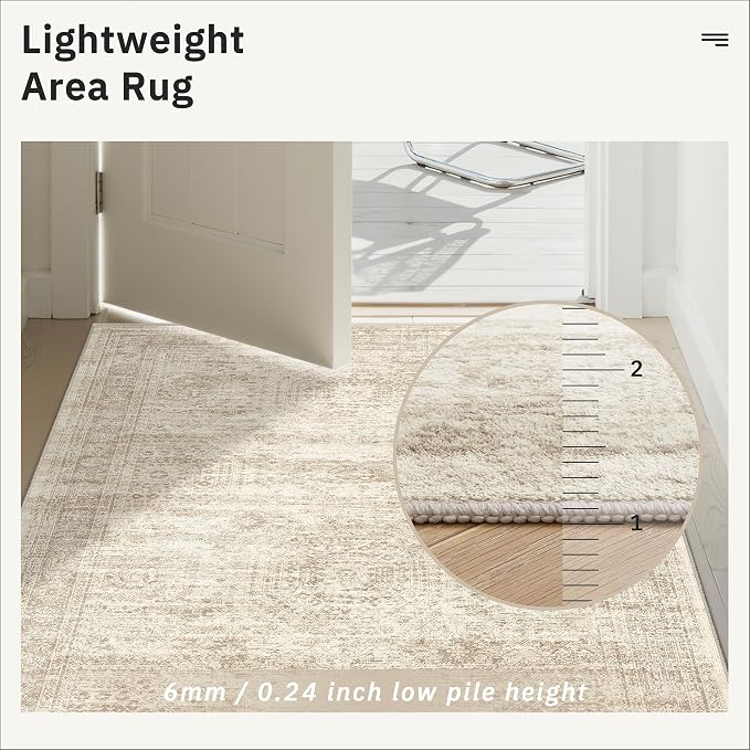 Runner Rug 2'x8' Washable Non-Slip Runner Rugs - Image 7