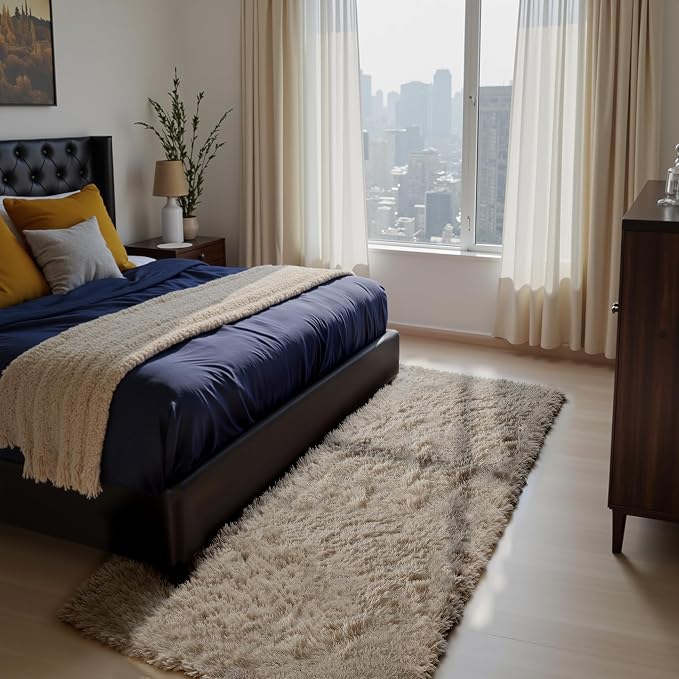 Soft Runner Rugs for Bedroom, Bedside Rug for Living Room Bedroom Kids Room by Yongyangjuxi