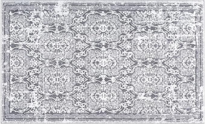 Vaukki Living Room Rug, Vintage Shaggy Soft Laundry Rug, Non Slip Kitchen Area - Image 8