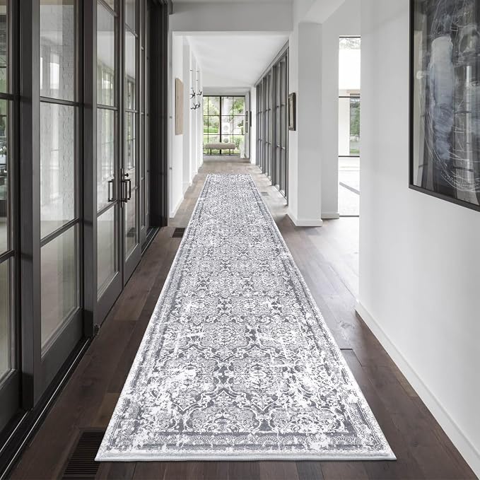 Vaukki Hallway Runner Rug, Vintage Shaggy Soft Laundry Rug Runner, Non Slip by Vaukki