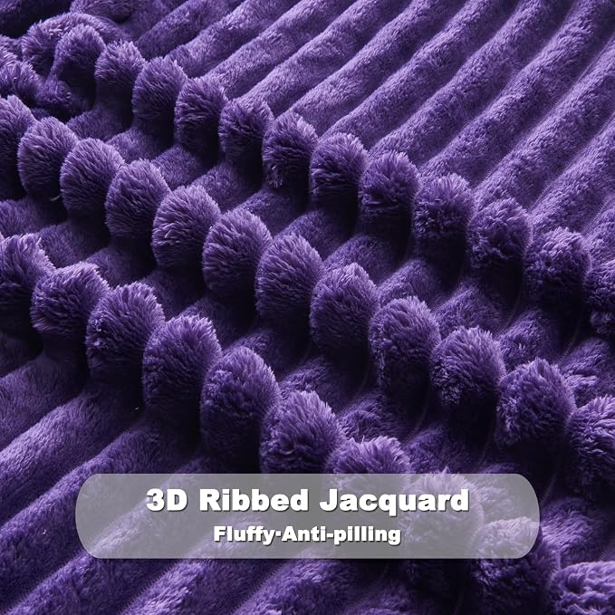 NEWCOSPLAY Super Soft Throw Blanket Purple Premium Silky Flannel Fleece 3D - Image 7