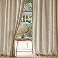MIULEE Non-See-Through Privacy Linen Curtains 2 Panels, Light Filtering Window by MIULEE