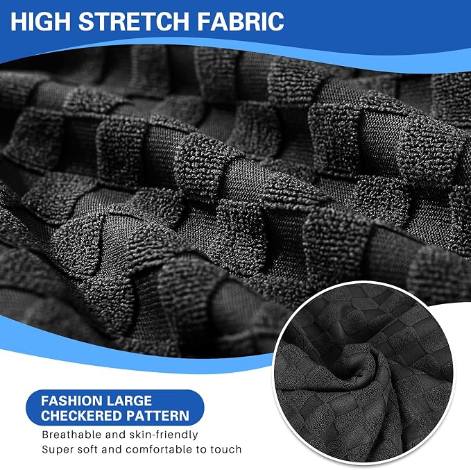 MAXIJIN 4 Piece Jacquard Extra Large Couch Covers - Image 4