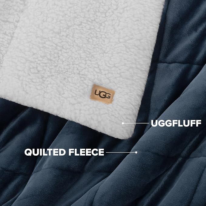 UGG Nita Throw Blanket for Couch, Reversible Plush Throw for Couch or Bed - Image 7