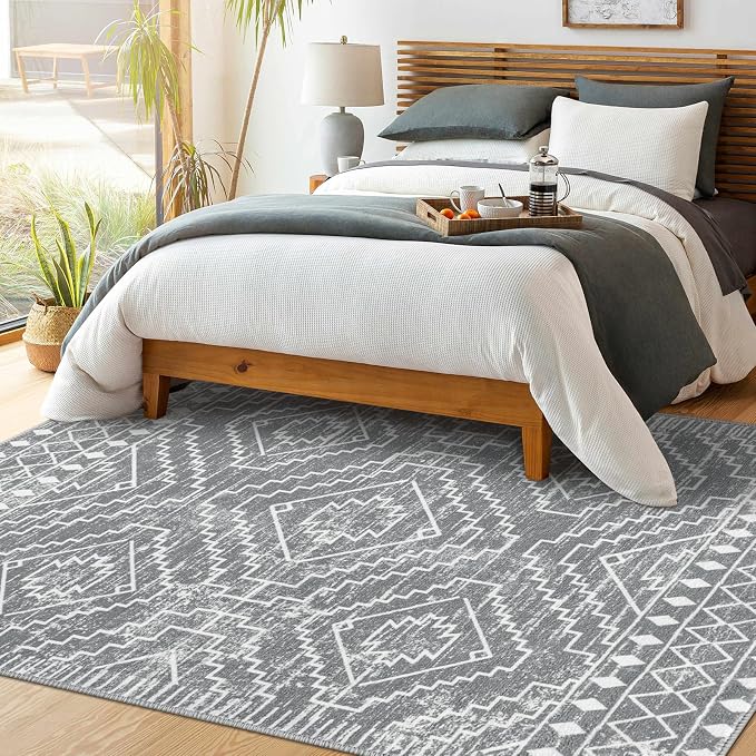 Wonnitar Moroccan Gray Area Rugs - Image 5