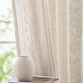 jinchan Winslow Linen Curtains for Bedroom 90 Inches Length Embroidered by JINCHAN