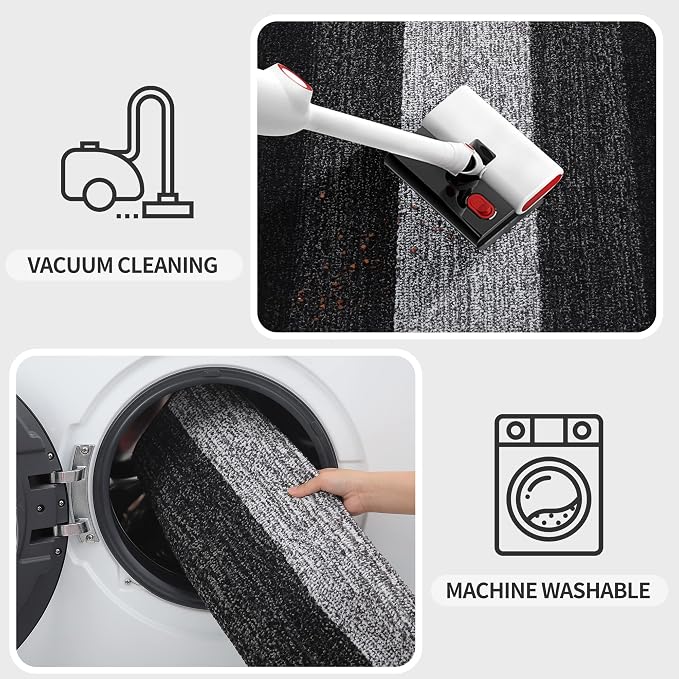 Kitinjoy Indoor Outdoor Door Mat, 30x17 Non-Slip Absorbent Dirt Trapper - Image 5
