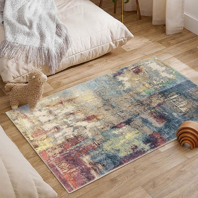 Lahome Modern Abstract Area Rug - Image 2