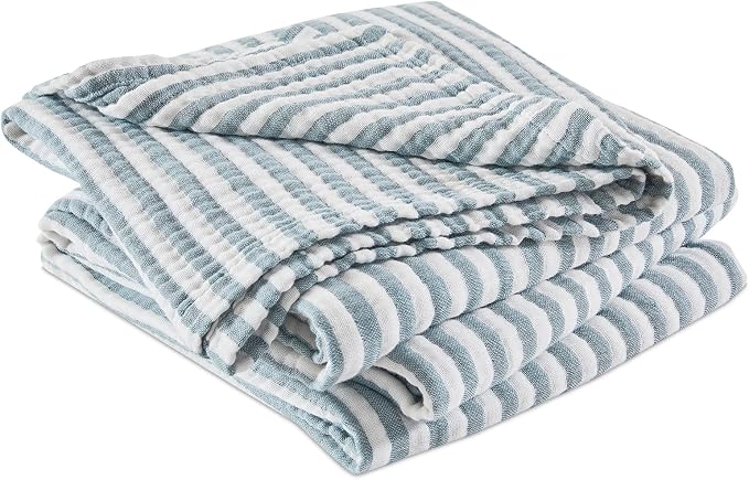 EMME Cotton Muslin Large Throw Blanket Couch Breathable Gauze Soft Lightweight - Image 7