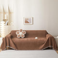MMEETSKY Small Couch Cover Sofa Covers Washable, Chenille Soft Throws Cover by MEETSKY