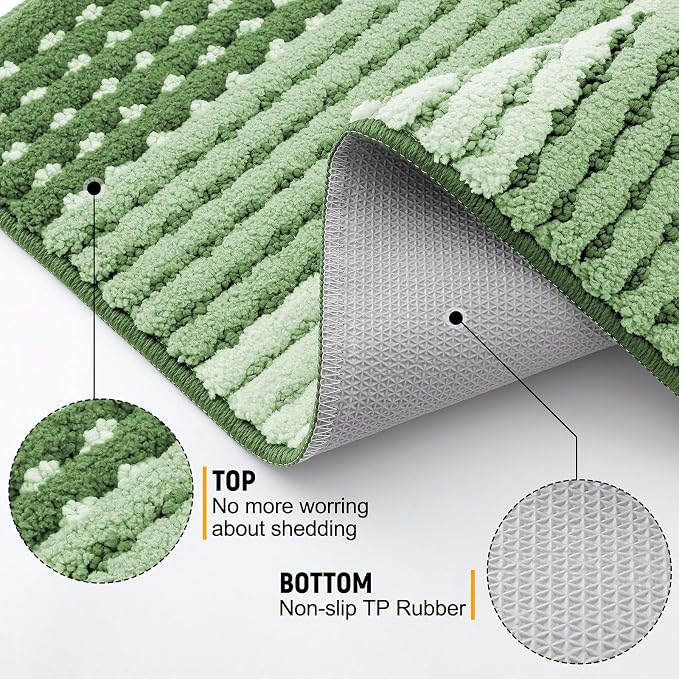 Kitinjoy Indoor Outdoor Door Mat, 59x20 Non-Slip Absorbent Dirt Trapper - Image 3