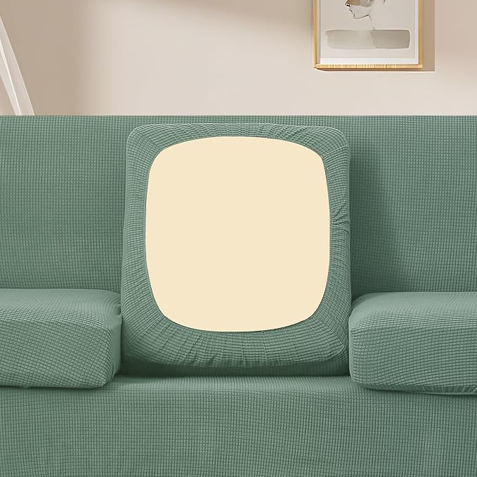 U-NICE HOME 2 Pieces Chair Covers Stretch Couch Cover Sofa Cover Washable Chair - Image 3