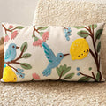 Embroidered Lumbar Pillow Cover 20x12 Inch by Kokaaee