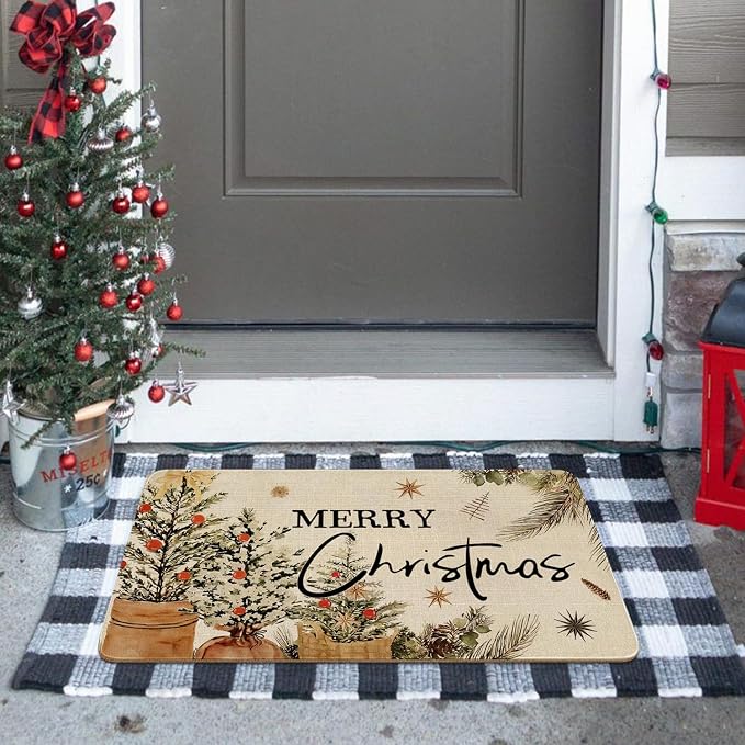 Merry Christmas Door Mat Outdoor - Image 2