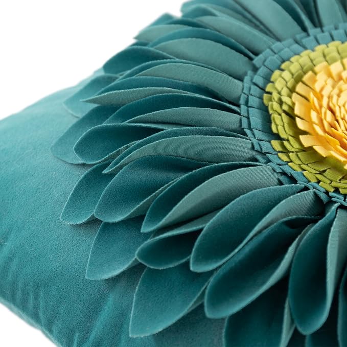 OiseauVoler 3D Sunflower Throw Pillow Cover Decorative Handmade Cushion Cover - Image 5