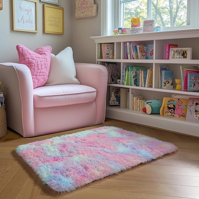 Amdrebio Rainbow 2x3 Small Area Rugs - Image 6