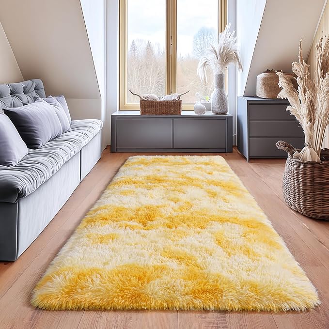 Fluffy Area Rugs for Living Room, Soft Shaggy Carpets for Living Room, Upgrade - Image 3