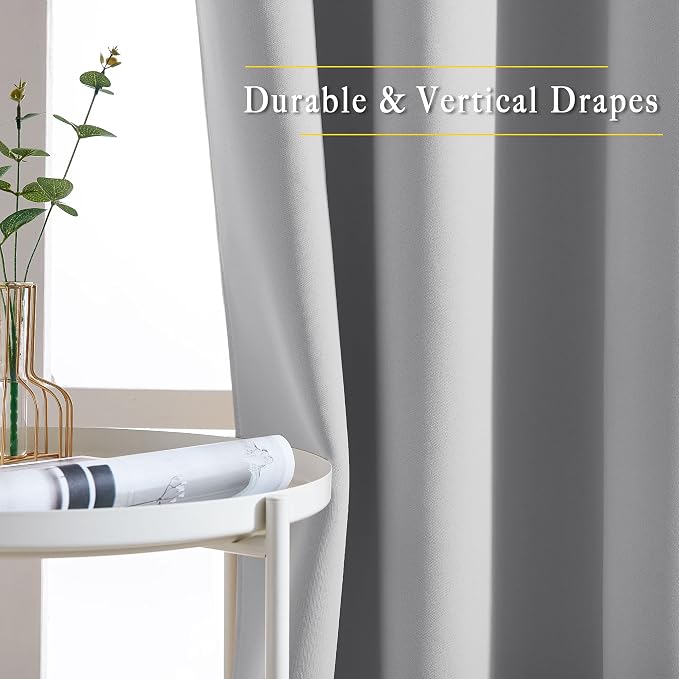 NICETOWN Bedroom Blackout Curtains Panels - Image 3