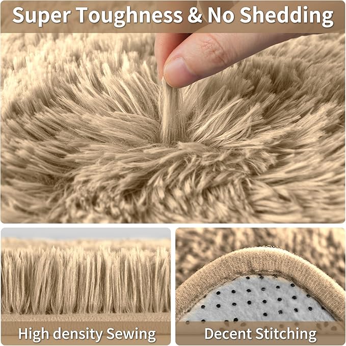Merelax Soft Modern Indoor Large Shaggy Rug - Image 4