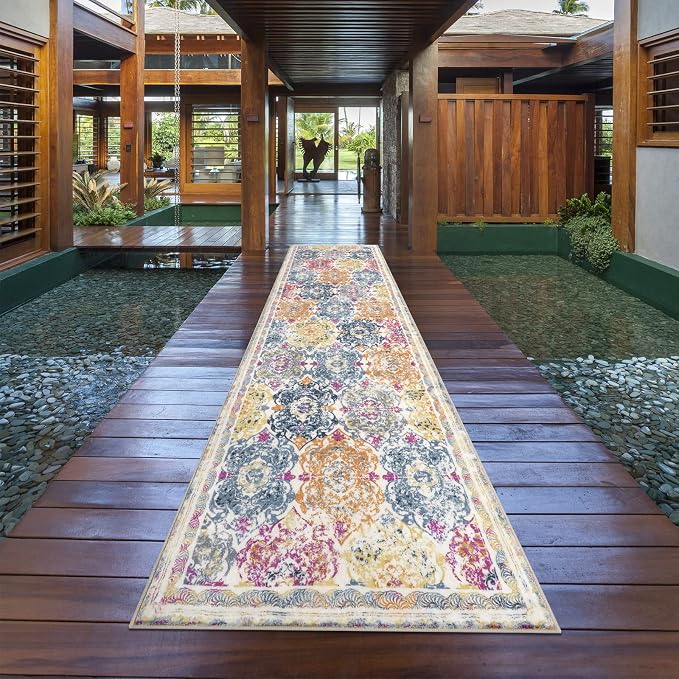 Vaukki Hallway Runner Rug, Vintage Shaggy Soft Laundry Rug Runner, Non Slip - Image 6
