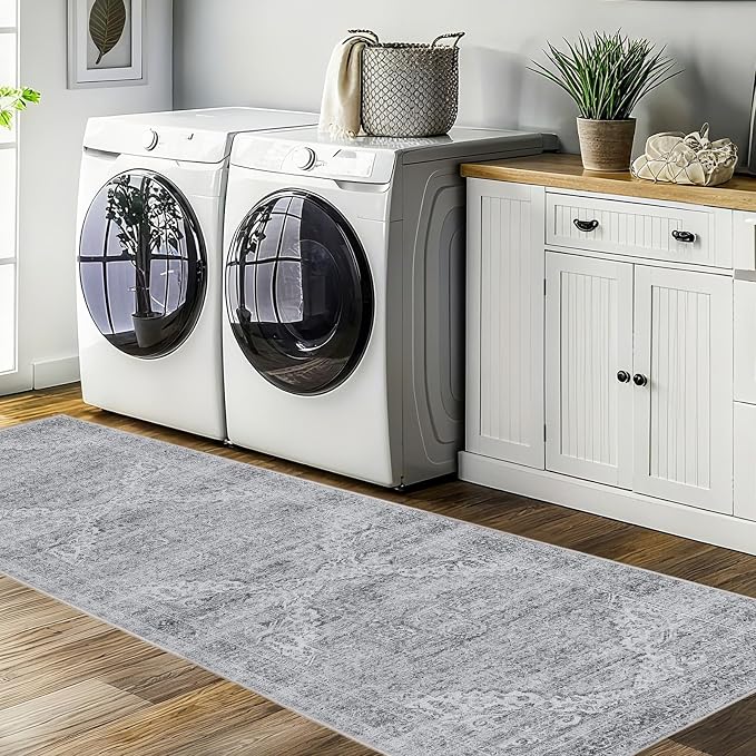 Hallways Runners Rug 2.5x8，Vintage Washable Kitchen Runner Rug - Image 8