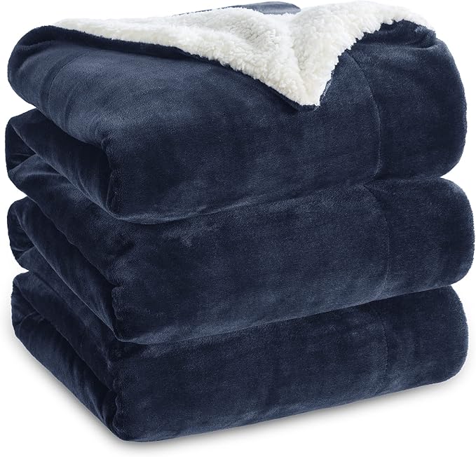 Bedsure GentleSoft Sherpa Fleece Blankets King Size by BEDSURE