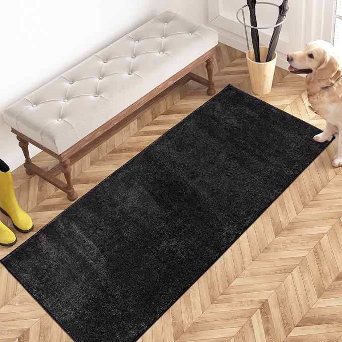 PURRUGS Dirt Trapping Door Mat 24" x 59", Non-Slip Machine Washable Entryway Rug by PURRUGS