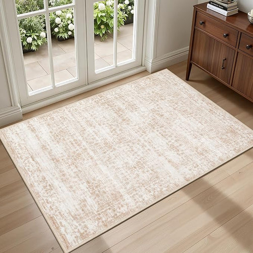 2x3 Area Rugs Living Room Rug: Washable Vintage Boho Rug No Slip Stain by EXPEDIX