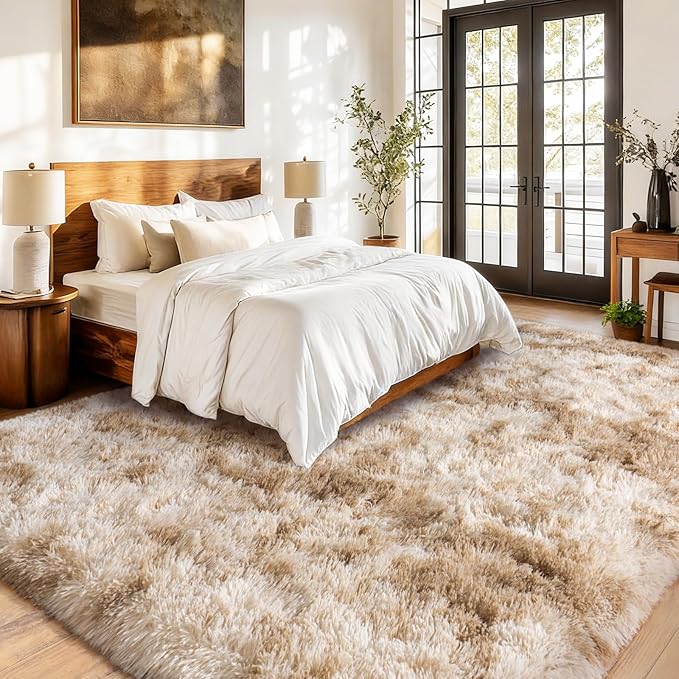 Upgrade Non-Slip Plush Rugs for Living Room, Soft Shaggy Carpets for Living Room - Image 3