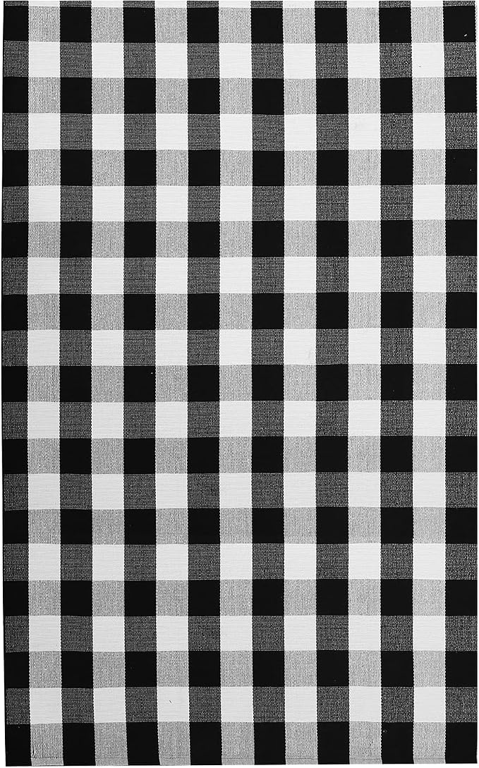 IOHOUZE Buffalo Plaid Rug 5x7 Ft Indoor Outdoor Rug, Washable Rugs - Image 8