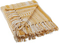 DII Braided Striped Throw, Honey Gold by DII