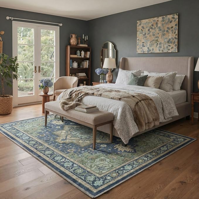 GENIMO 2x5 Runner Rugs for Hallway, Machine Washable Non Slip Vintage Rugs - Image 5
