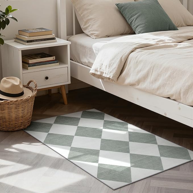 Beeiva Checkered Print Indoor Door Mats - Image 6