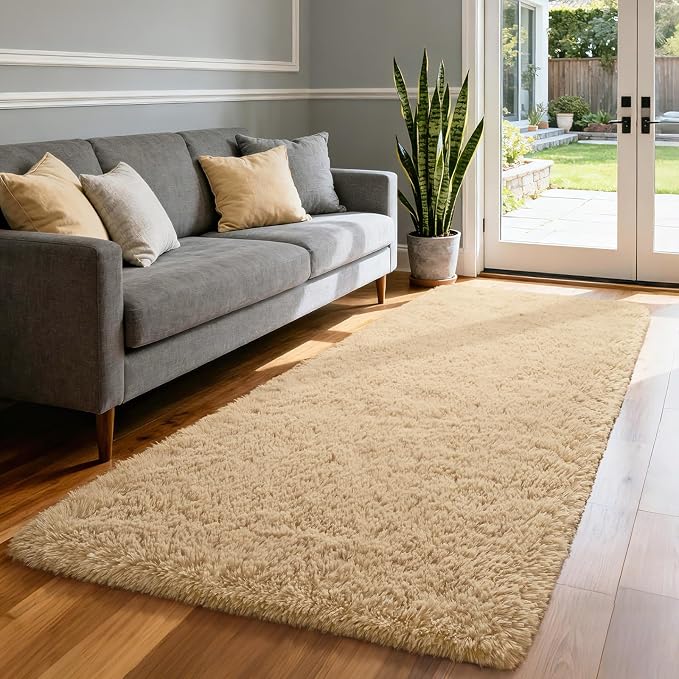 Merelax Soft Fluffy Rugs for Bedroom Living Room, 2x6 Hallway Runner Rugs - Image 3