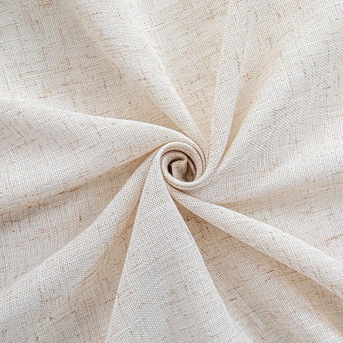 MYSKY HOME Linen Curtains 30 Inch Length - Image 7