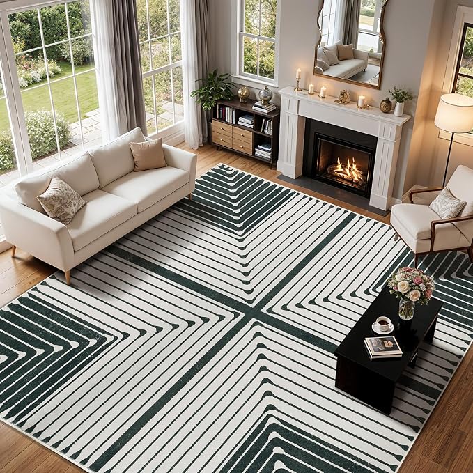 LIANLAM Washable Rug Area Rugs for Living Room by LIANLAM