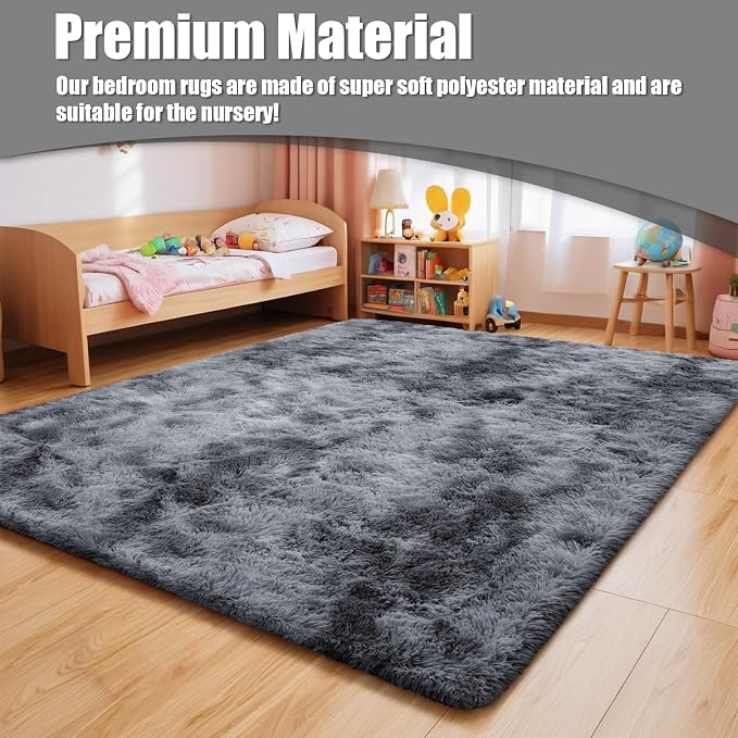 8x10 Fluffy Area Rugs for Living Room, Shag Area Rug for Bedroom, Soft Fuzzy - Image 7