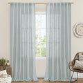 LAMIT Linen Blended Curtains for Bedroom, Faux Linen Textured Light Filtering by LAMIT