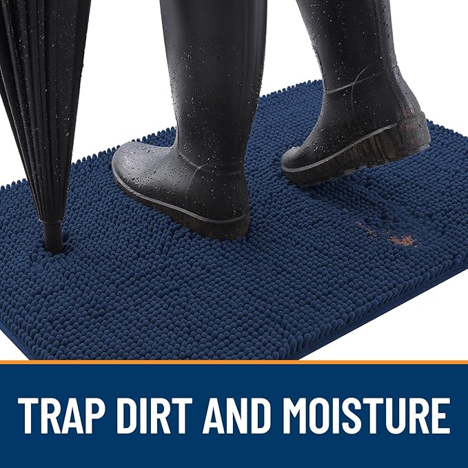 OLANLY Dog Door Mat for Muddy Paws 59x32, Absorbs Moisture and Dirt, Absorbent - Image 2