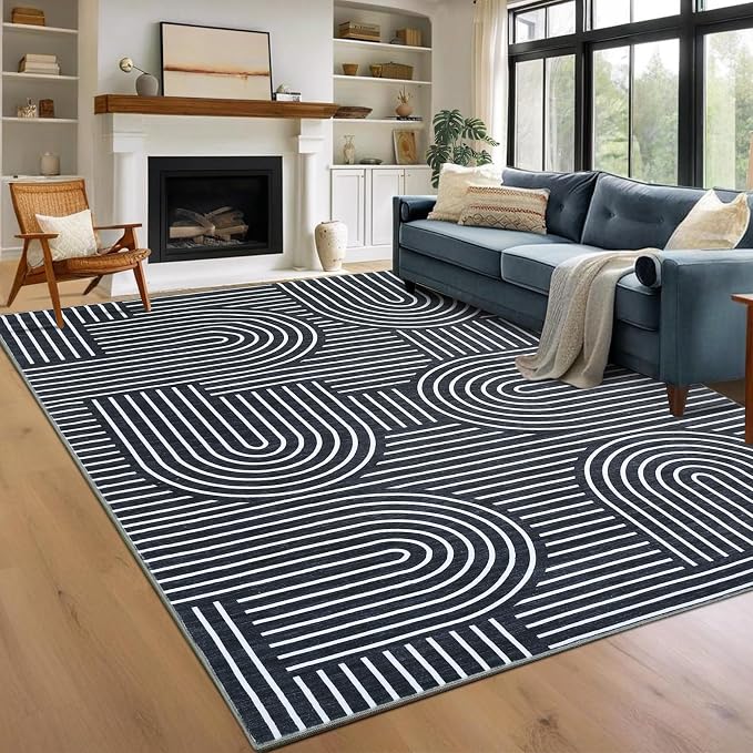 ROYHOME Washable Rug 9x12 Area Rugs by ROYHOME