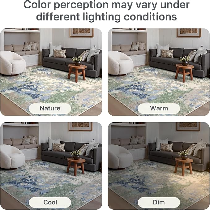GENIMO 5X7 Washable Modern Area Rugs - Image 8