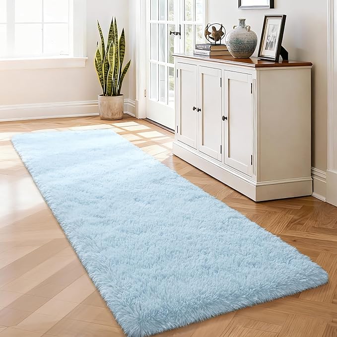 Merelax Soft Fluffy Rugs for Bedroom Living Room, 2x6 Hallway Runner Rugs by Merelax