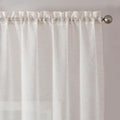 Simplebrand Natural Linen Textured Sheer Curtains 63 Inch Length 2 Panels by Simplebrand
