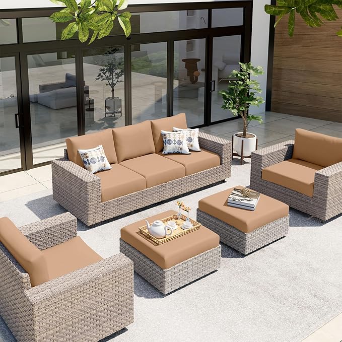 hyha Waterproof Couch Cushion Covers, Stretch Sofa Couch Seat Slipcover - Image 2
